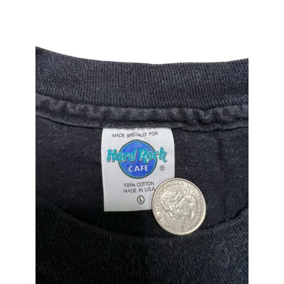 Vintage 90s Hard Rock Cafe Chicago Distressed Single Stitch T-Shirt - L‎ - Picture 5 of 8